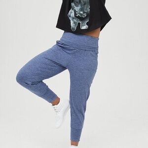 Offline by Aerie Fold Over Hugger High Waisted Jogger size: S Charcoal
